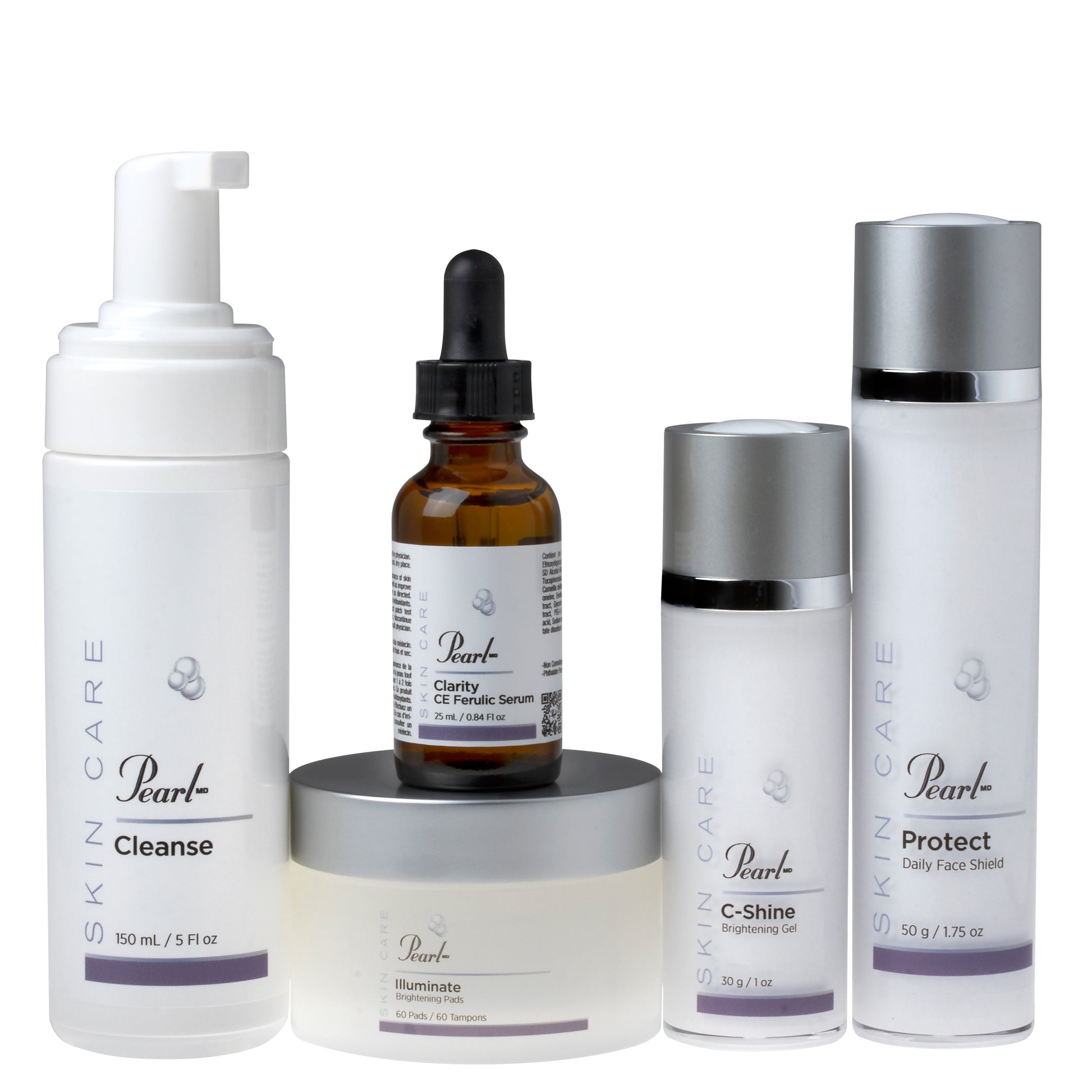 PearlMD Skincare Bright Skin Kit brightens and refreshes the appearance of uneven skin tone and improve texture