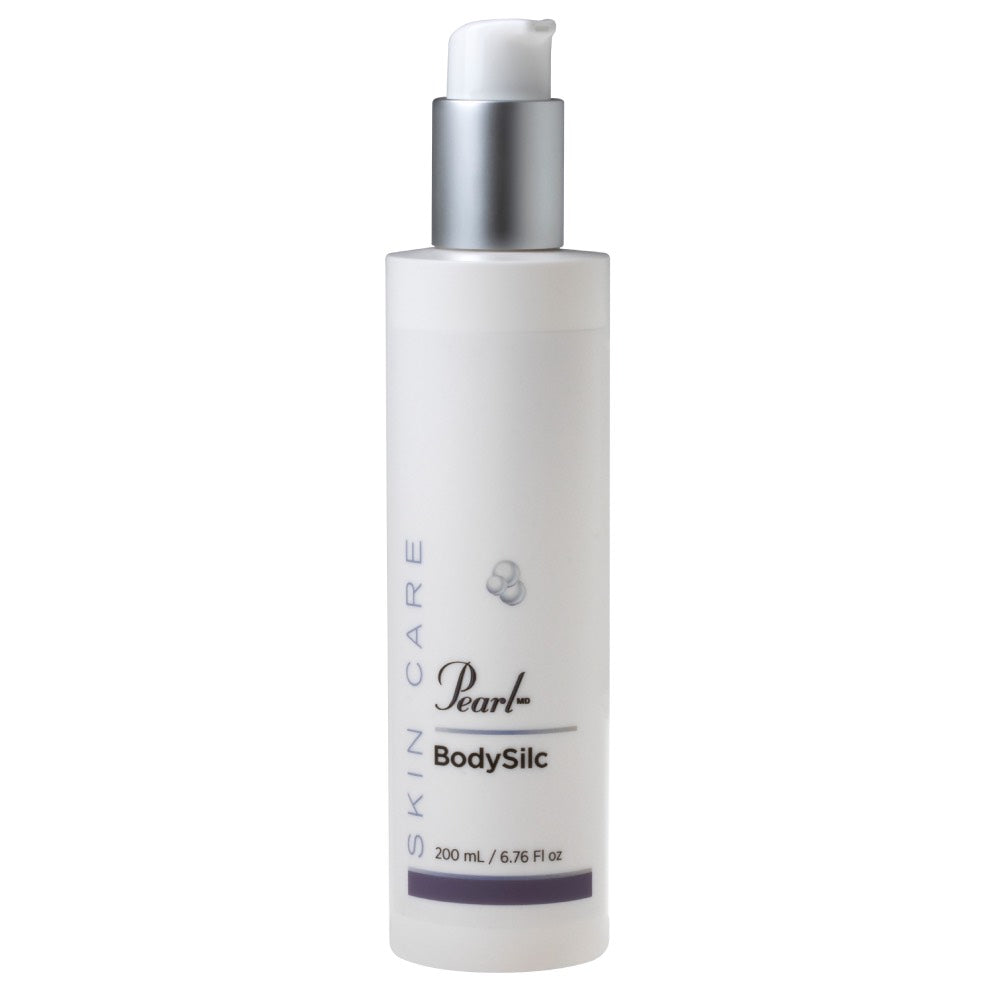 PearlMD Skincare BodySilc; the first body serum with the potent-but-gentle retinoid Hydroxypinacolone retinoate (HPR). The triple-action formula is enhanced with anti-oxidant Vitamins C, E and Ferulic acid ester and barrier lipids.