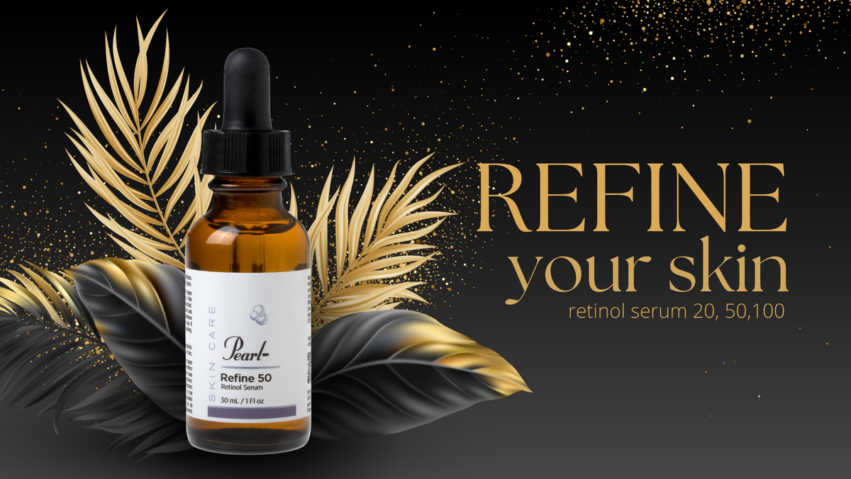 PearlMD Refine 50 retinol serum promotional banner